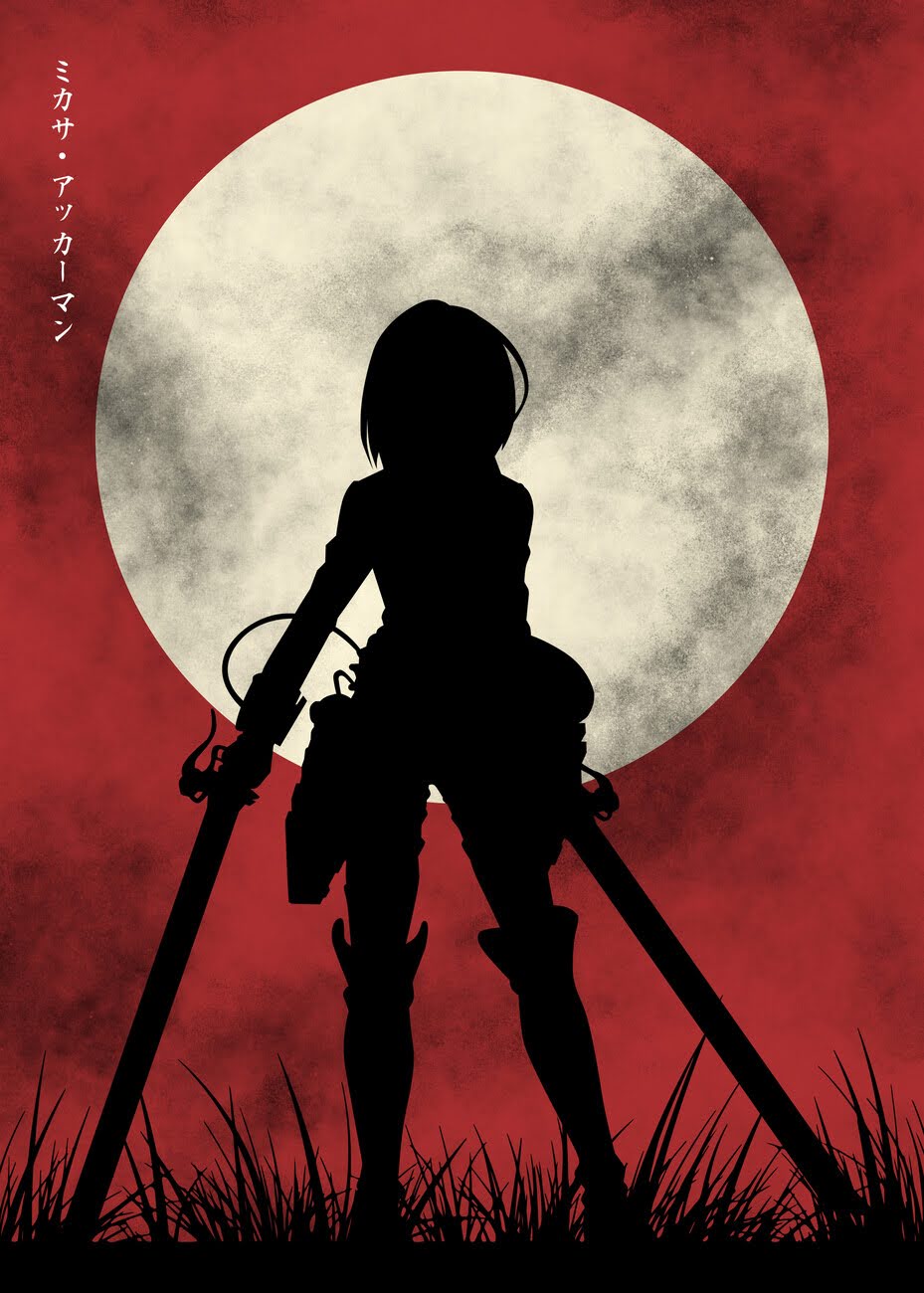 Mikasa Silhouette Poster