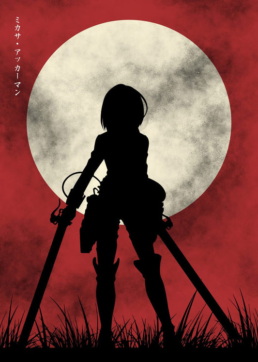 Mikasa Silhouette Poster