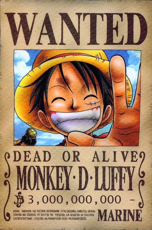 Luffy Wanted Poster